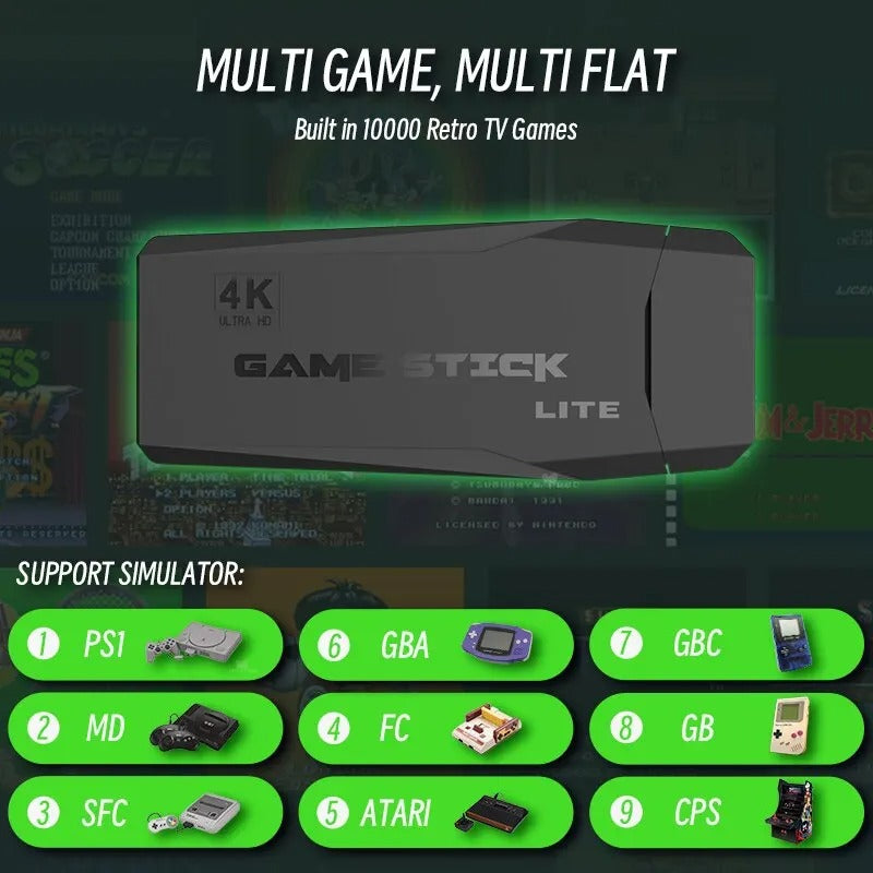 Consola HDMI Game Stick – Diversión Inmediata en Tu Televisor